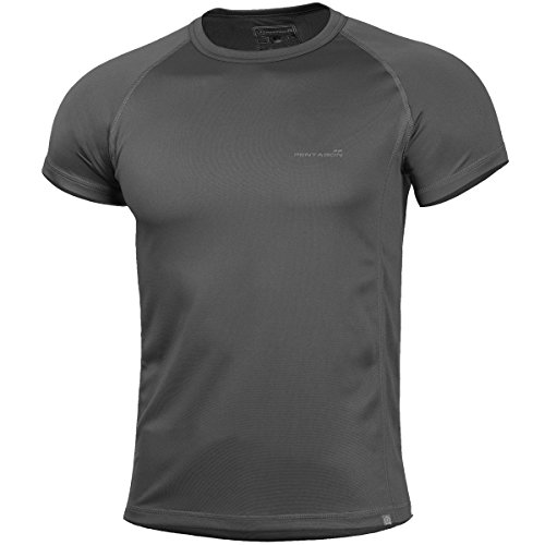 Pentagon Body Shock T-Shirt Cinder Grey, Grau, L von Pentagon