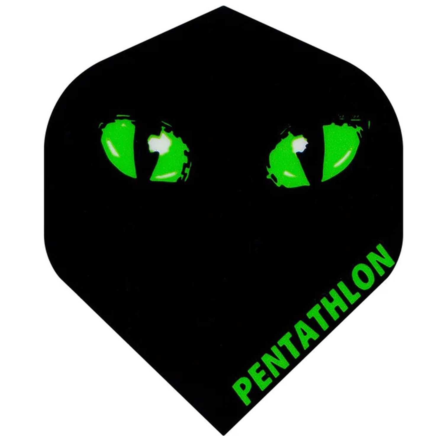 Pentathlon Flight, Schwarz mit grünen Augen, Std.6, 3 Stück von Pentathlon