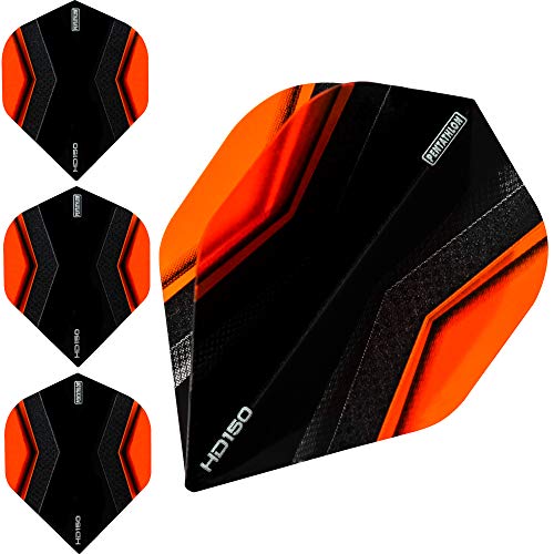 Pentathlon HD150 Dart Flights – Ultra dick – Standard – XWing – 5 Sets (15) (Orange) von Pentathlon