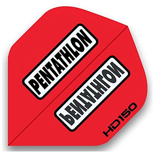 Pentathlon HD150 Flights, 5 Satz = 15 Stück (Rot) von Pentathlon
