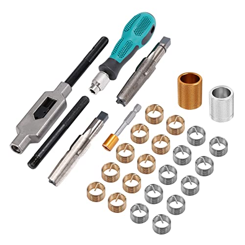 Peowuieu Fahrrad Reparatur Gewinde 9/16 Zoll Fahrrad Gewinde Schneiden GeräT Fahrrad Kurbel Saver Kit Pedal Gewinde Reparatur Tap Gewinde Werkzeug von Peowuieu