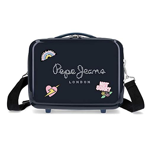 Pepe Jeans Emi Anpassungsfähiger Schönheitsfall Blau 29x21x15 cms ABS von Pepe Jeans