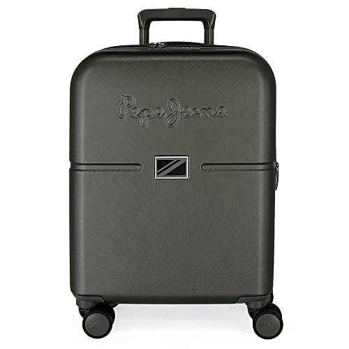 Pepe Jeans Accent Black Kabinenkoffer 40x55x20 cm Starres ABS Integriertes TSA-Schloss 37L 2,74 kg 4 Doppelräder Handgepäck von Pepe Jeans