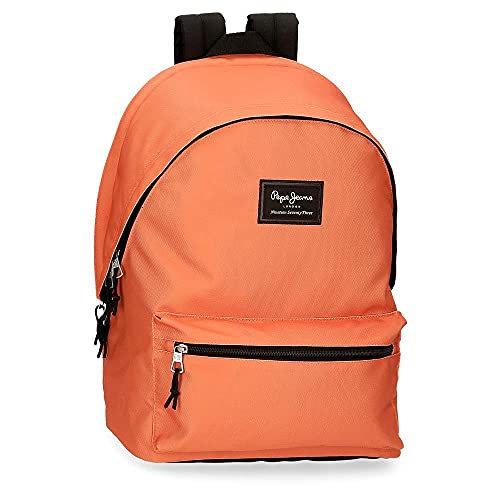 Pepe Jeans Aris Equipaje - Messenger-Tasche Unisex Kinder, orange, 31x44x17.5 cms, Laptop-Rucksack mit zwei Fächern von Pepe Jeans