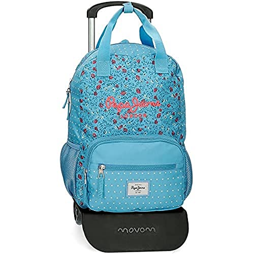 Pepe Jeans Ava Rucksack mit Trolley, 30 x 40 x 13 cm, Polyester, 15,6 l von Pepe Jeans