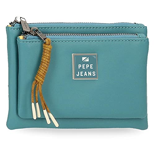 Pepe Jeans Bea Purse Kulturbeutel Blau 17x9x2 cm Kunstleder von Pepe Jeans