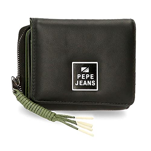 Pepe Jeans Bea Geldbörse mit schwarzer Geldbörse 10x8x3 cm Kunstleder von Pepe Jeans