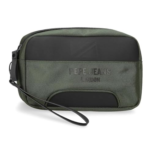 Pepe Jeans Bromley Handtasche Grün, 24,5 x 15 x 6 cm, Polyester, grün, Talla única, handtasche von Pepe Jeans