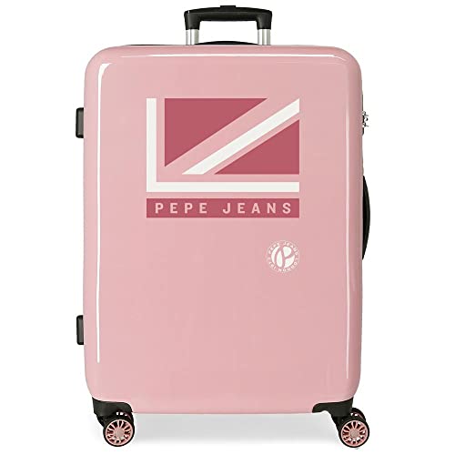 Pepe Jeans Tina Kofferset Mehrfarbig 55/70 cms Hartschalen ABS TSA-Schloss 120L 4 Doppelräder Handgepäck 