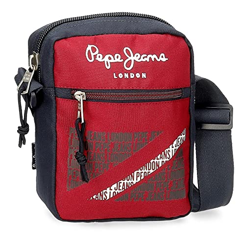 Pepe Jeans Clark Umhängetasche Rot 17x21x7 cm Polyester von Pepe Jeans