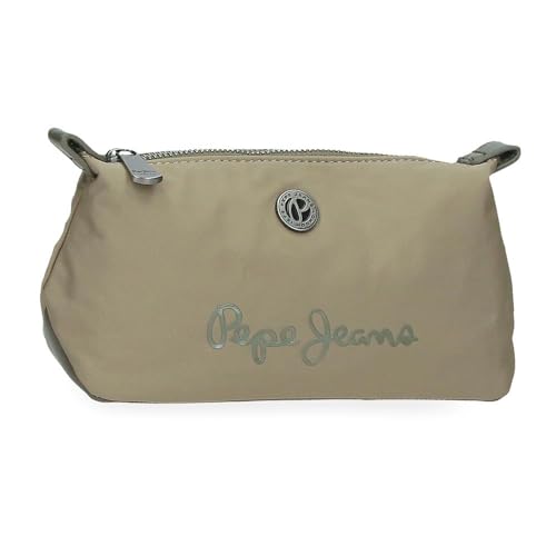 Pepe Jeans Corin Kulturbeutel, Grün, 20,5 x 11,5 x 7,5 cm, Polyester und PU von Joumma Bags, grün, Talla única, Kosmetiktasche von Pepe Jeans