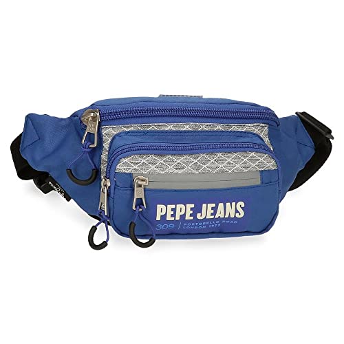 Pepe Jeans Darren Gürteltasche mit Tasche, Blau, 35 x 13 x 5 cm, Polyester, blau, Gürteltasche mit Tasche von Pepe Jeans