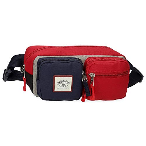 Pepe Jeans Dany Gürteltasche Rot 27x12x8 cms Recycelter Polyester von Pepe Jeans