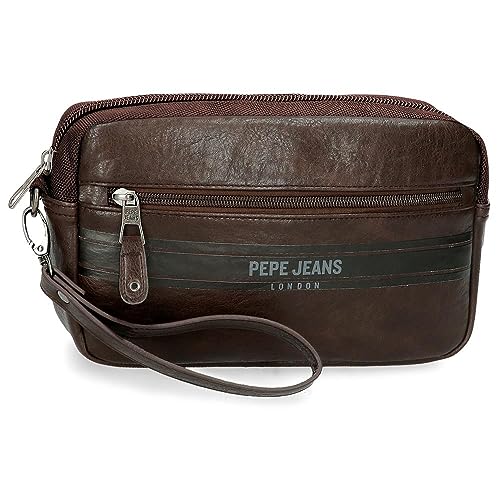 Pepe Jeans Horley Gepäck- Umhängetasche für Herren, braun, Talla única, handtasche von Pepe Jeans