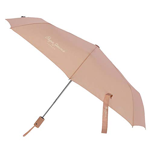 Pepe Jeans Luma Regenschirm, doppelt, automatisch, 0 x 27 x 0 cm, Beige, 0x27x0 cms, Faltbarer Regenschirm, doppelt von Pepe Jeans