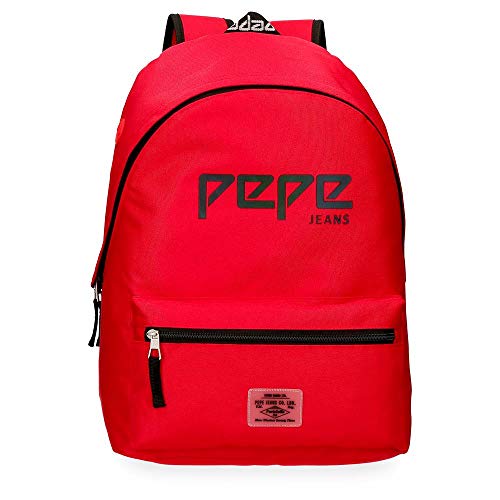 Pepe Jeans Osset An Trolley anpassbarer Rucksack Rot 31x42x17,5 cms Polyester 22.79L von Pepe Jeans