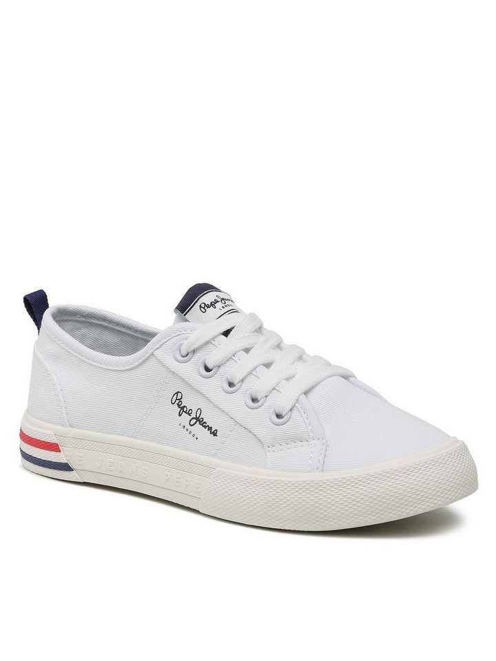 Pepe Jeans Sneakers aus Stoff Brady Basic G PGS30561 Off White 803 Sneaker von Pepe Jeans