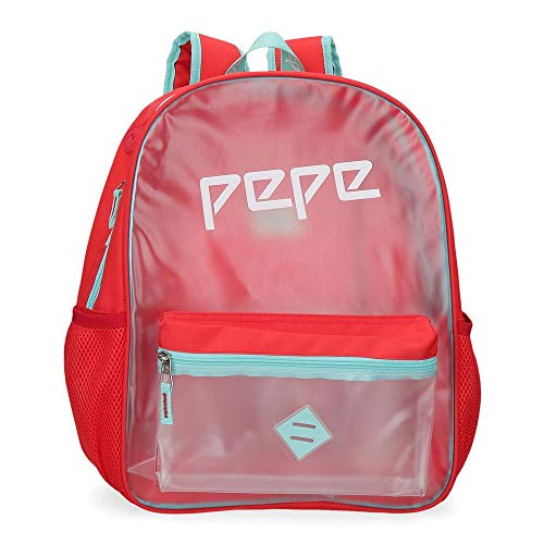 Pepe Jeans Cristal Schul-Rucksack Mehrfarbig 31x42x17,5 cms Polyester und PVC 22.79L von Pepe Jeans