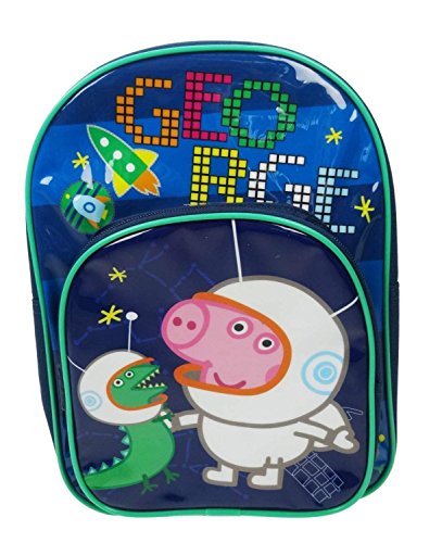 Peppa Pig Cosmic George Two Pocket Backpack School Bag Rucksack von Peppa Pig
