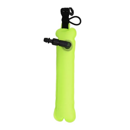 PerGar Tauchboje, Mini-Tauchboje, Tragbares Tauchschwimmer mit Integriertem Ventil, Schnorchel-Markierungsboje für Wasseraktivitäten (Gelb) von PerGar
