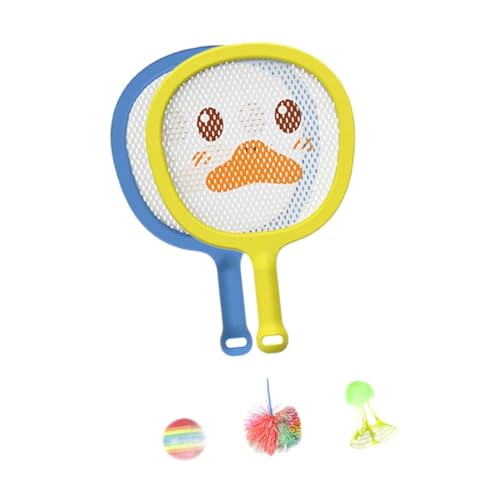Kinder Tennisschläger Tennisschläger mit und Federball Badmintonschläger Kinder Badminton Tennis Set für Jungen, Ente von DeeRace