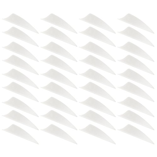 Perfeclan 1,75 Pfeilfeder Bogenschießen Federn, weiß, 36 Stück von Perfeclan
