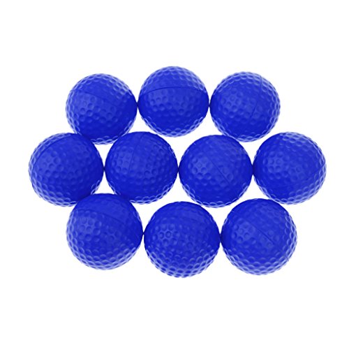 Perfeclan 10pcs PU Schaum Schwamm Golf Balls Golf Übungsbälle, Blau von Perfeclan