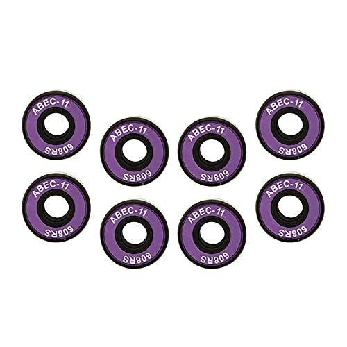 Perfeclan 8 22mm Skateboard Lager, Premium Kugellager-Pro für Quad-Skate, Inline-Rollenklingen, Roller, ABEC 11, Violett von Perfeclan