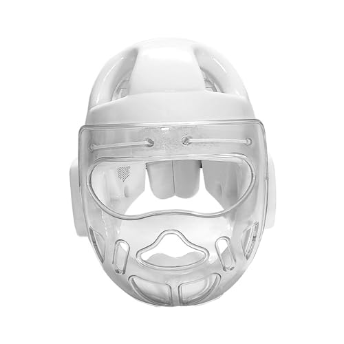 Perfeclan Boxhelm Karate-Kopfbedeckung Atmungsaktive tragbare Gesichtsmaske Kopfschutz Boxkopfbedeckung für Taekwondo MMA Kampfsport, m von Perfeclan