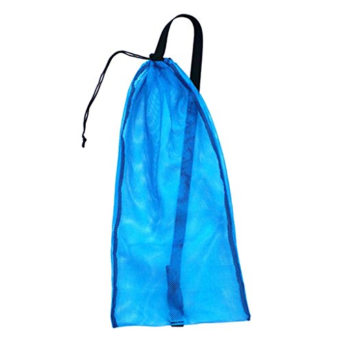 Perfeclan Netzbeutel Netztasche für Tauchen, Schnorcheln, Schwimmen oder Sonstiges Wassersport, Blau von Perfeclan