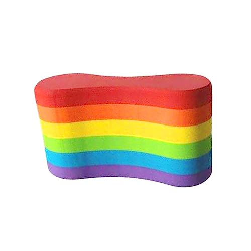 Perfeclan Pull Buoy Beine und Hüften unterstützen Schwimmen Pull Float Flotation Schaum Bein Float Trainingshilfe für Junior Unisex Oberkörperkraft, Regenbogen von Perfeclan