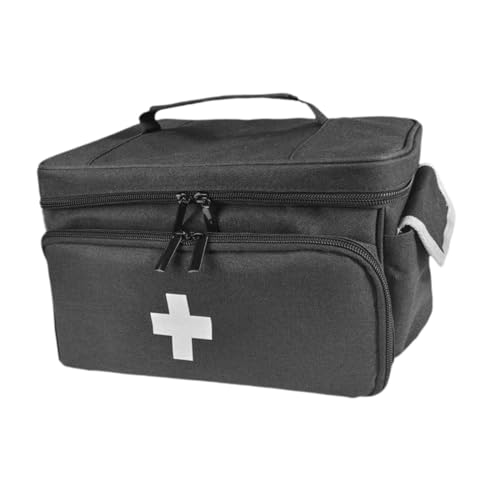 Perfeclan Reise-Erste-Hilfe-Kits Tasche Erste-Hilfe-Tasche Aufbewahrungstasche Notfall-Flaschen-Organizer Aufbewahrungstasche für den Arbeitsplatz Wandern von Perfeclan