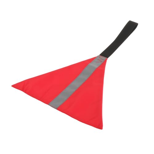 Perfeclan Sichere Reiseflagge für Kajak-Kanu, Warnflagge, einfache Installation, leichte reflektierende Kajak-Anhängerflagge für Kajak-LKW, Rotes DreieckVertikal von Perfeclan