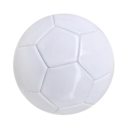 Perfeclan Weißer Fußball, Sportball, Trainingsball, offizieller Spielball, Fußball für Kinder, Jugendliche, Freizeit, Wettkampfball, Spielzeug, Größe 3 von Perfeclan