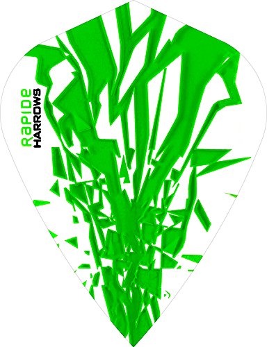 1 x Set Harrows Rapide Green Dart-Flights Kite. von PerfectDarts