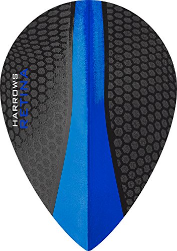 1 x Set Harrows Retina dunkelblau Dart Flights Pear von PerfectDarts