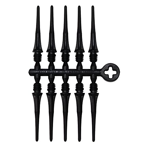 Cosmo Soft Tips, Pack of 50 Fit Point Plus Black Softips von PerfectDarts