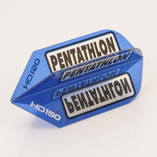 PerfectDarts 5 x Sets of Pentathlon blau Super Tough HD150 Dart Flights, Slim von PerfectDarts