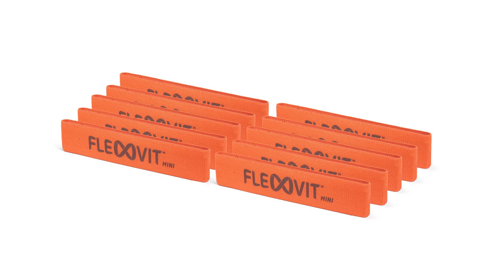 FLEXVIT Mini Band - 10er Set core orange von Flexvit