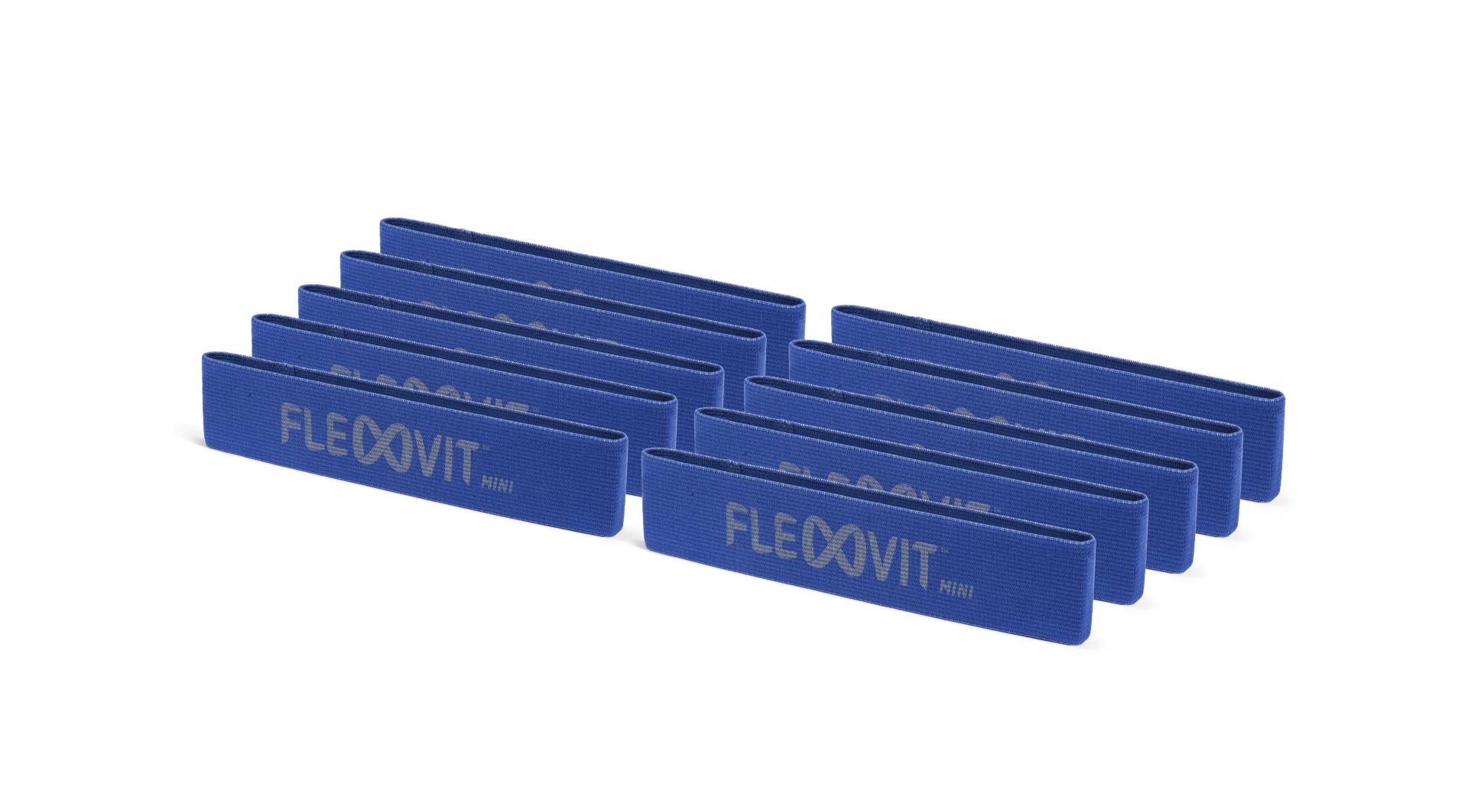 FLEXVIT Mini Band - 10er Set power blau von Flexvit