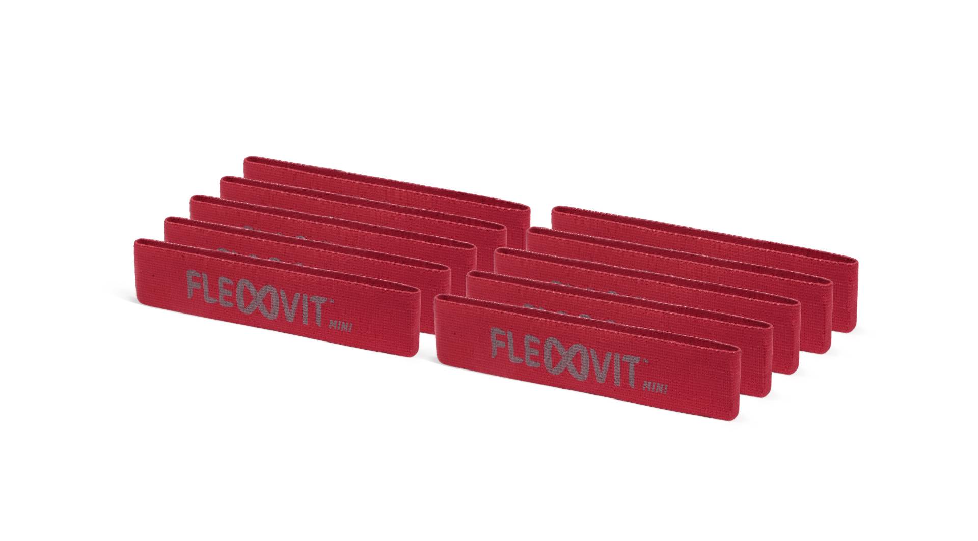 FLEXVIT Mini Band - 10er Set prehab rot von Flexvit