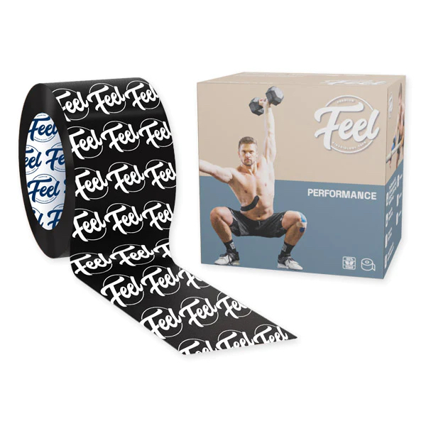 Feel Performance Tape 5cm x 5m Logo Schwarz von Perform Better