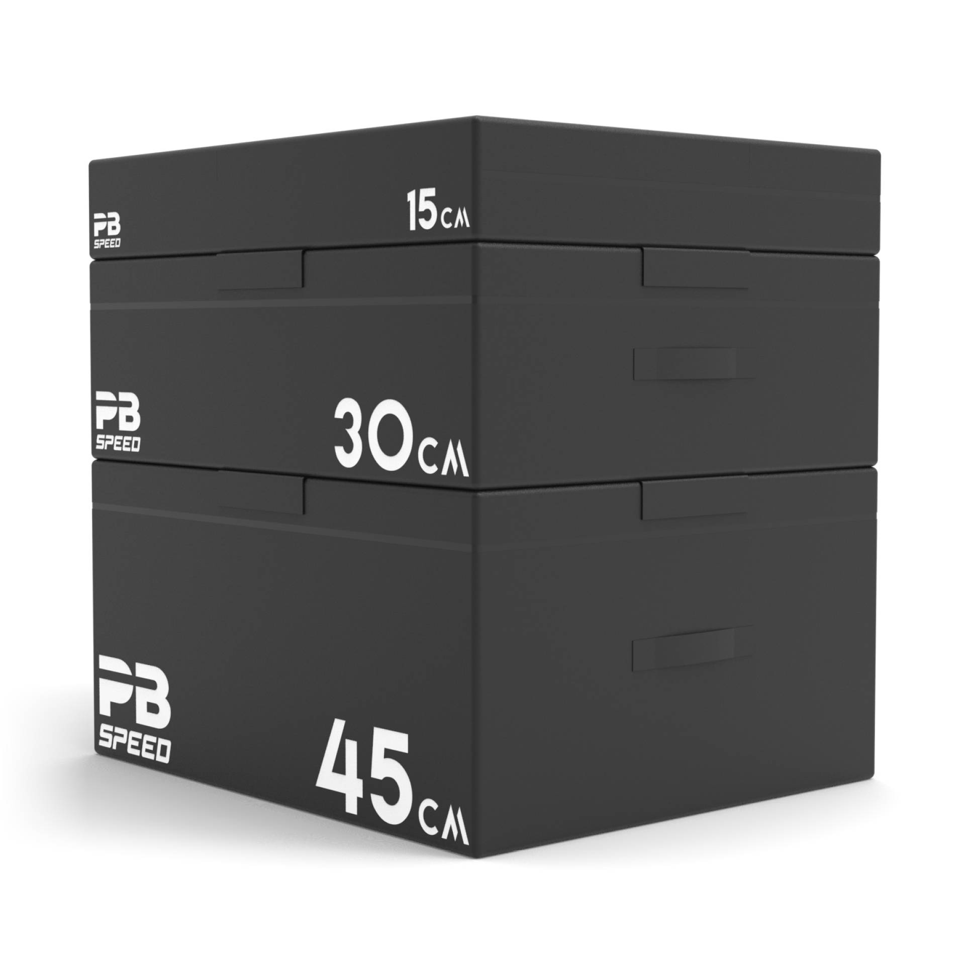 PB Speed Soft Plyo Box schwarz - 15, 30 und 45 cm (Set) von Perform Better