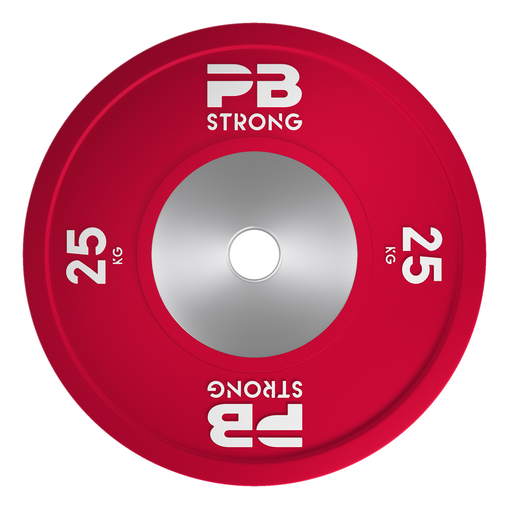 PB Strong Wettkampf Hantelscheibe (Stk) Rot 25 kg von Perform Better