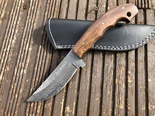 Perkin Knives Damastmesser Jagdmesser mit scheide - 6400 von Perkin