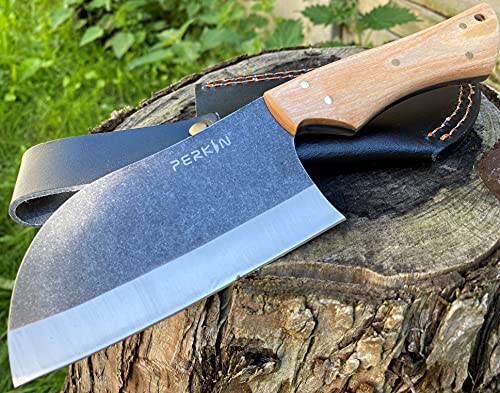 Perkin Jagdmesser Mit Scheide Scharf Hackmesser Messer PK2500 von Perkin