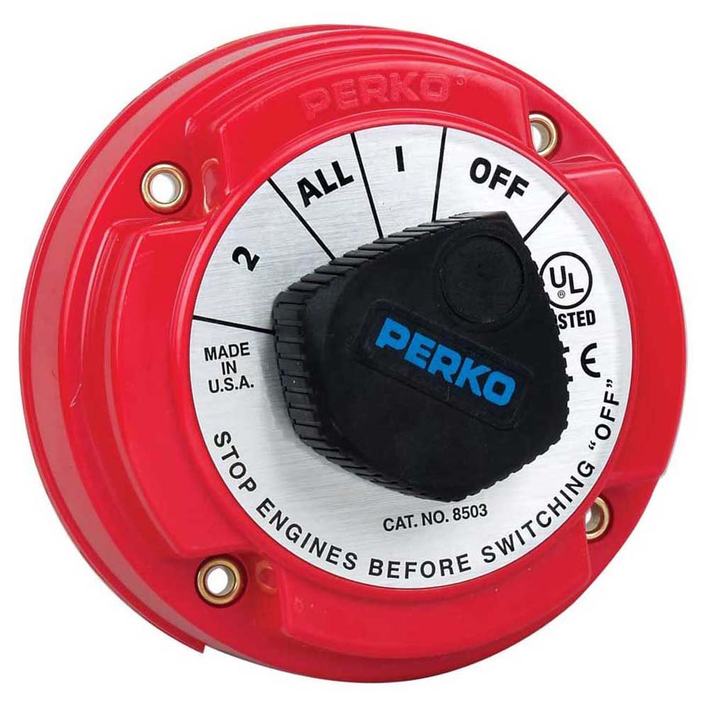 Perko No Locking Battery Switch Rot 5 1/4´´ von Perko