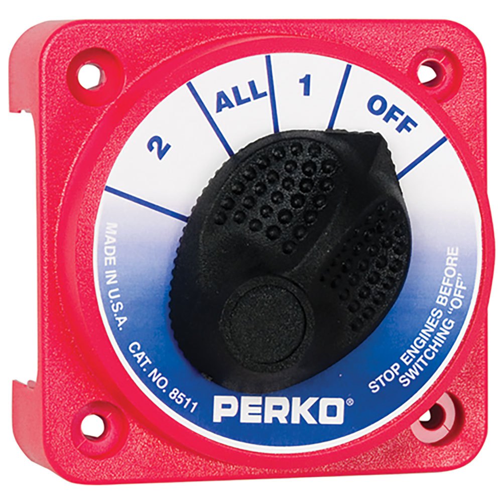 Perko No Locking Compact Battery Switch Rot von Perko