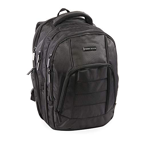 Perry Ellis M200 Business Reise Laptop Computer Tablet Rucksack, Schwarz, Einheitsgröße, M200 Business Laptop Rucksack von Perry Ellis
