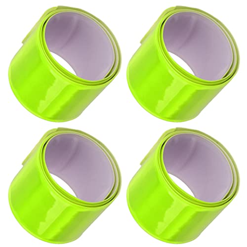 Pesoncarl Reflektierende Sicherheitsaufkleber 4 Stück Reflektorbänder für Kleidung Verkehrssicherheitswarnreflexionsriemen, Reflektoren von Pesoncarl